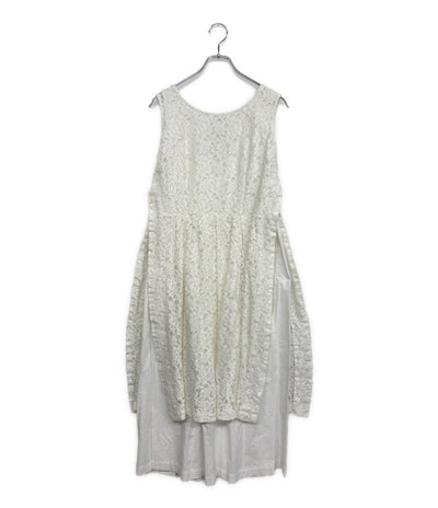 COMME des GARCONS ノースリーブレイヤードレースロングワンピース 23SS GK-O008 レディース SIZE S コムデギャルソン
