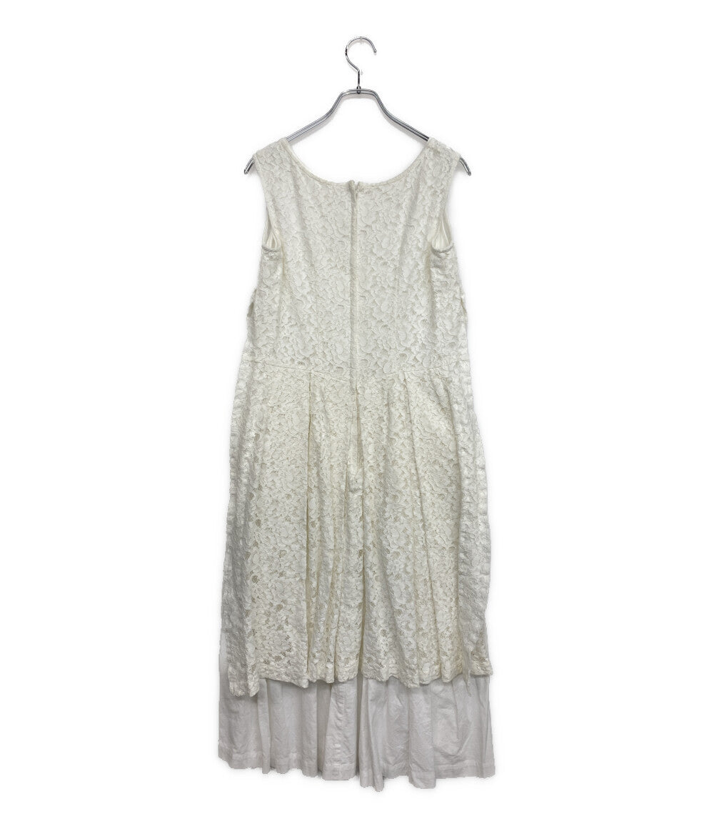 COMME des GARCONS ノースリーブレイヤードレースロングワンピース 23SS GK-O008 レディース SIZE S コムデギャルソン