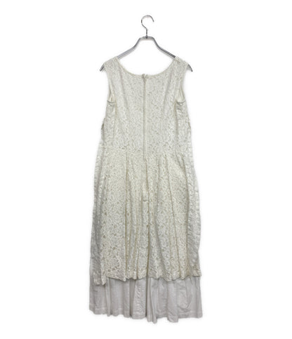 COMME des GARCONS ノースリーブレイヤードレースロングワンピース 23SS GK-O008 レディース SIZE S コムデギャルソン