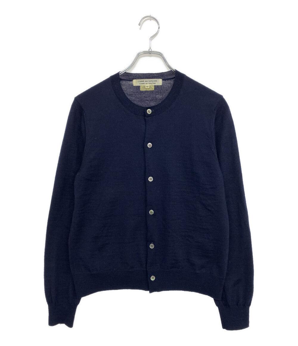 COMME des GARCONS COMME des GARCONS 内ドット柄丸首カーディガン 21AW RH-N004 レディース SIZE M コムデギャルソン コムデギャルソン