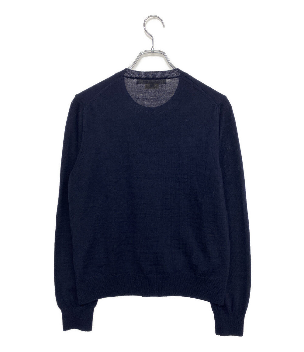 COMME des GARCONS COMME des GARCONS 内ドット柄丸首カーディガン 21AW RH-N004 レディース SIZE M コムデギャルソン コムデギャルソン