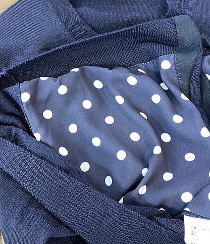 COMME des GARCONS COMME des GARCONS 内ドット柄丸首カーディガン 21AW RH-N004 レディース SIZE M コムデギャルソン コムデギャルソン