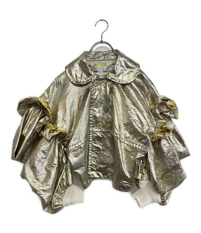 美品 tao タオ フリルメタリックジャケット 25AW TP-J011 レディース SIZE M