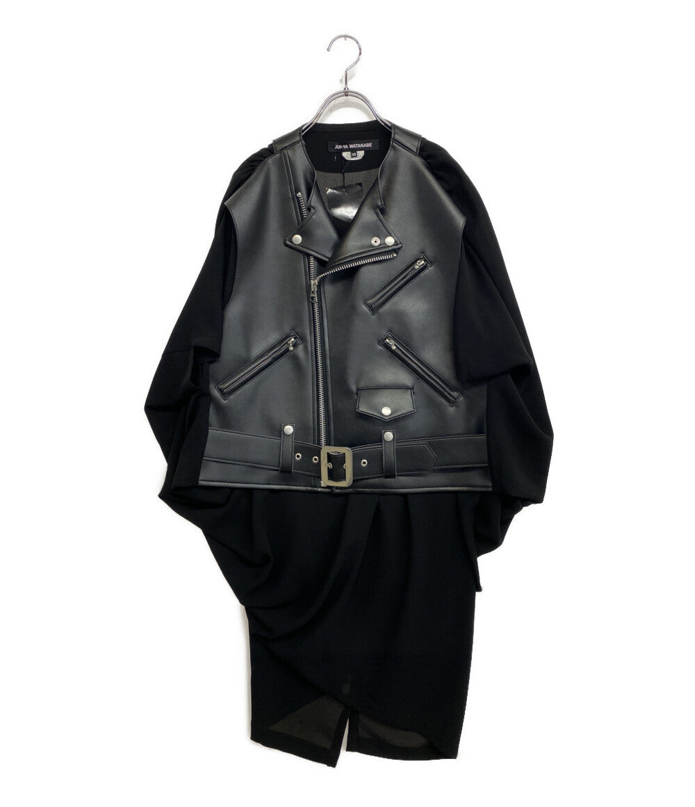 JUNYA WATANABE ジャケット レザードッキングトップ 25AW JP-O003 レディース SIZE XS ジュンヤワタナベ