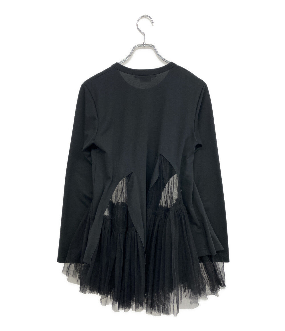 COMME des GARCONS COMME des GARCONS 長袖Ｔシャツ チュール切替LSカットソー 22AW RJ-T004 レディース SIZE M コムデギャルソン コムデギャルソン