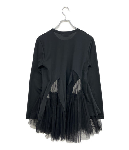 COMME des GARCONS COMME des GARCONS 長袖Ｔシャツ チュール切替LSカットソー 22AW RJ-T004 レディース SIZE M コムデギャルソン コムデギャルソン