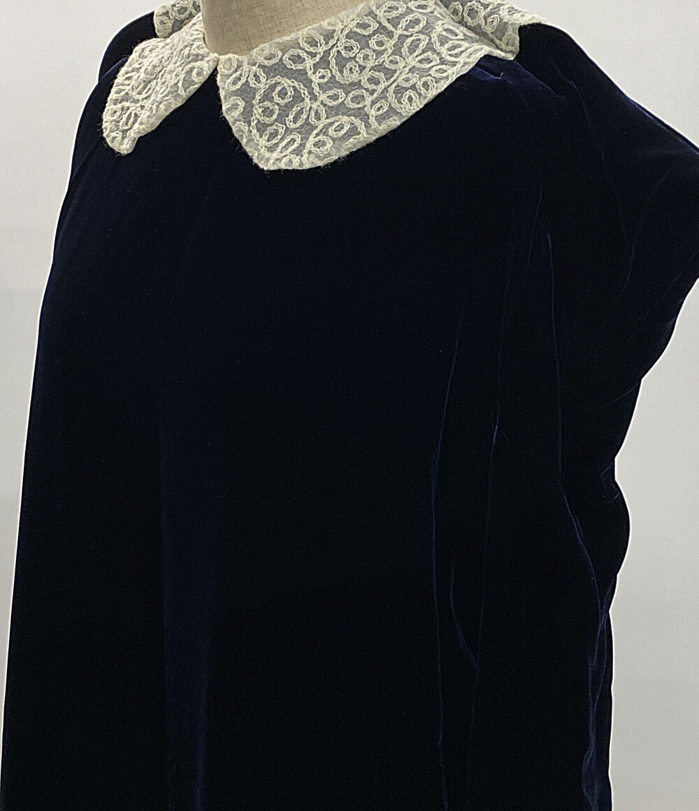 美品 JUNYA WATANABE COMME des GARCONS ベルベットワイヤーショルダーワンピース 25AW レディース SIZE XS ジュンヤワタナベコムデギャルソン