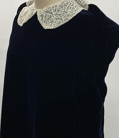 美品 JUNYA WATANABE COMME des GARCONS ベルベットワイヤーショルダーワンピース 25AW レディース SIZE XS ジュンヤワタナベコムデギャルソン