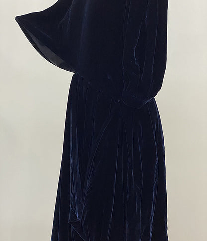 美品 JUNYA WATANABE COMME des GARCONS 襟レースベルベットワイヤーワ007-ンピース 25AW レディース SIZE M ジュンヤワタナベコムデギャルソン