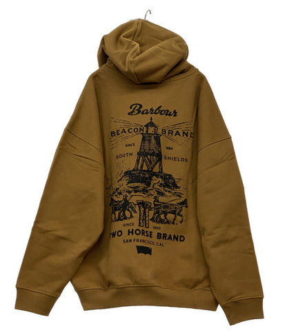 美品 Barbour × Levi’s リーバイス グラフィック フーディ パーカー 25AW メンズ SIZE L バブアー
