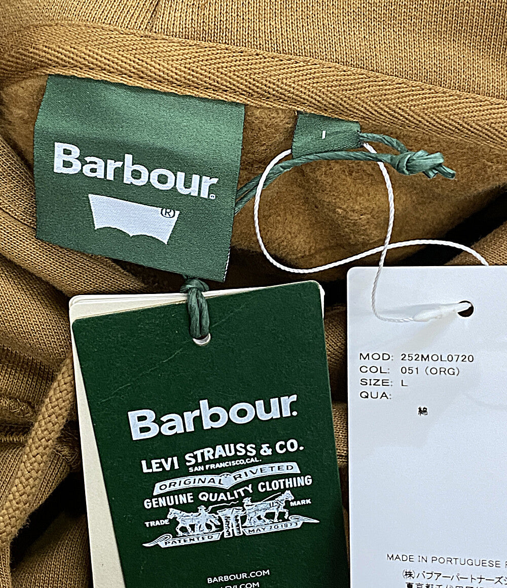 美品 Barbour × Levi’s リーバイス グラフィック フーディ パーカー 25AW メンズ SIZE L バブアー