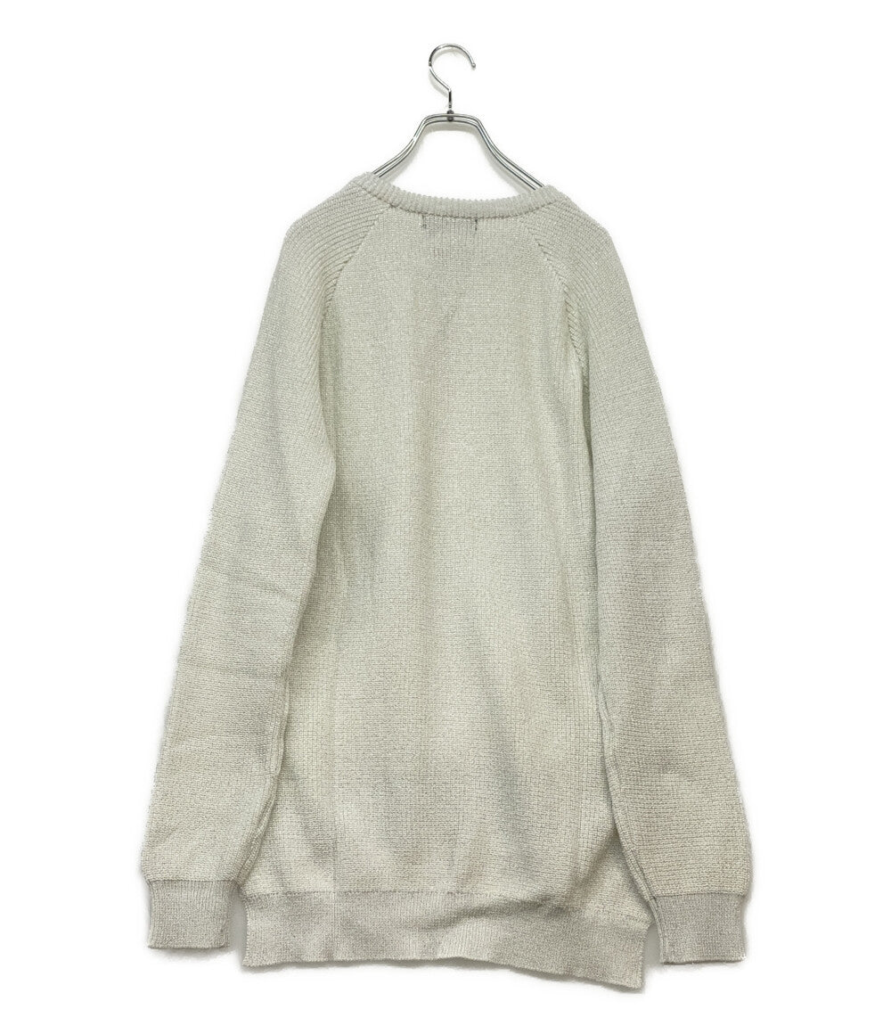 美品 BLACK COMME des GARCONS ラメデザインアクリルニット 24ss メンズ SIZE XL ブラックコムデギャルソン