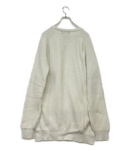 美品 BLACK COMME des GARCONS ラメデザインアクリルニット 24ss メンズ SIZE XL ブラックコムデギャルソン