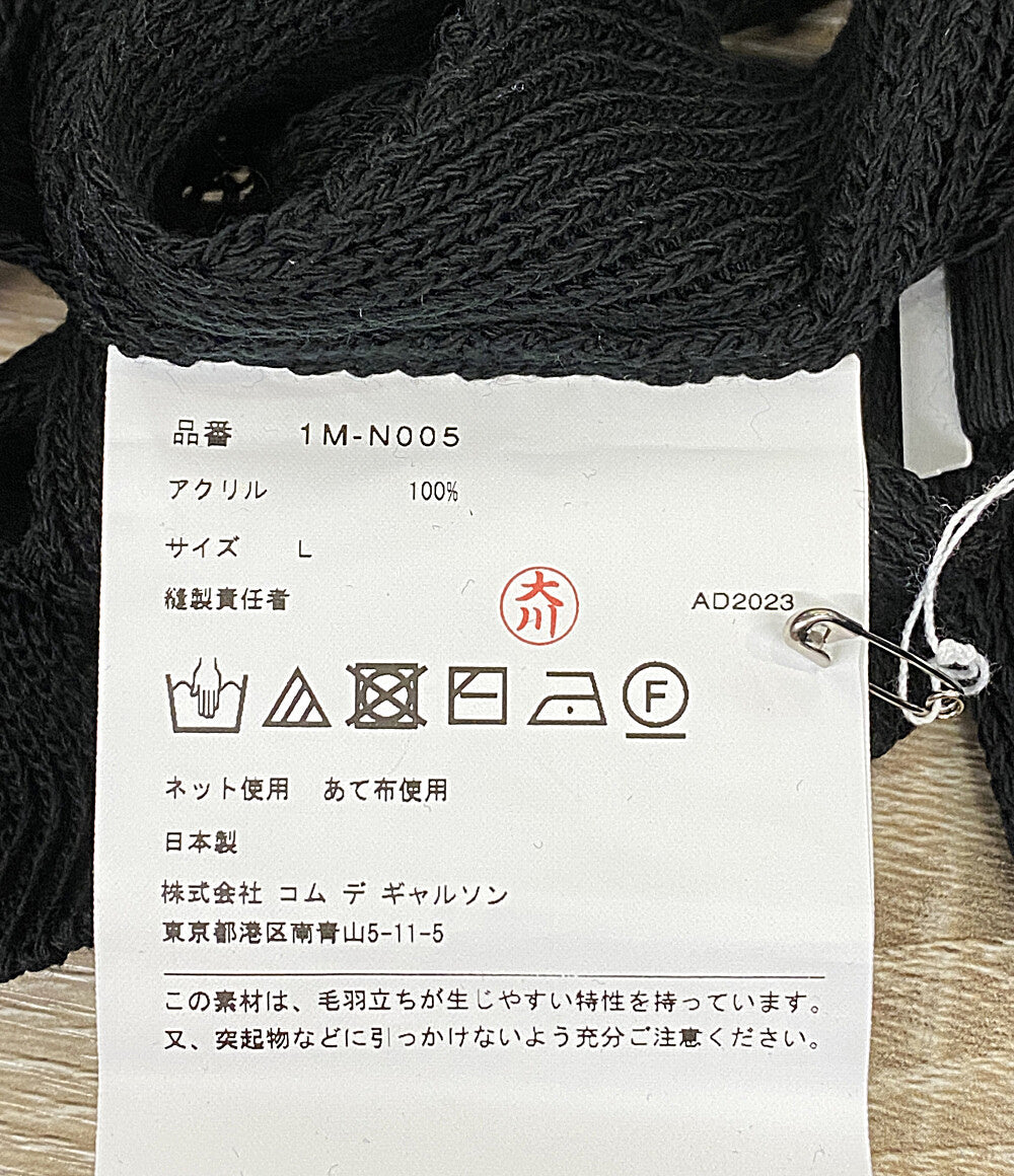 美品 BLACK COMME des GARCONS 格子柄メッシュニット 24ss 1M-N005