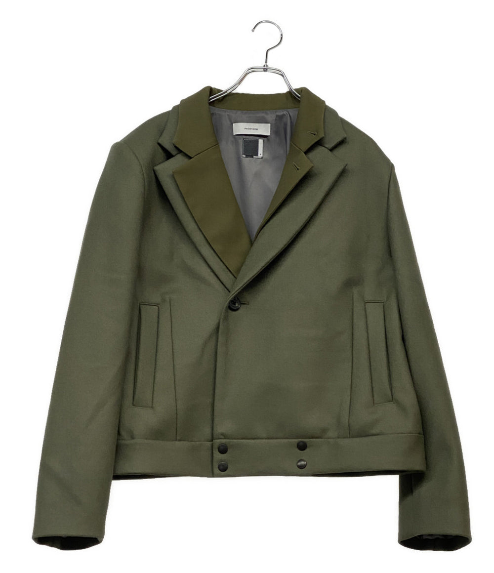 美品 FACETASM ダブルレイヤードジャケット DOUBLE LAYERD WORSTED JACKET 25AW メンズ SIZE 4 ファセッタズム