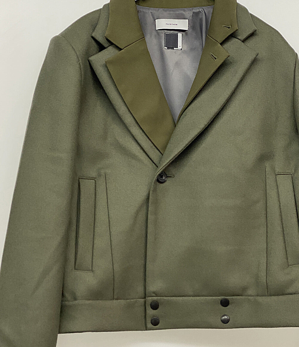 美品 FACETASM ダブルレイヤードジャケット DOUBLE LAYERD WORSTED JACKET 25AW メンズ SIZE 4 ファセッタズム
