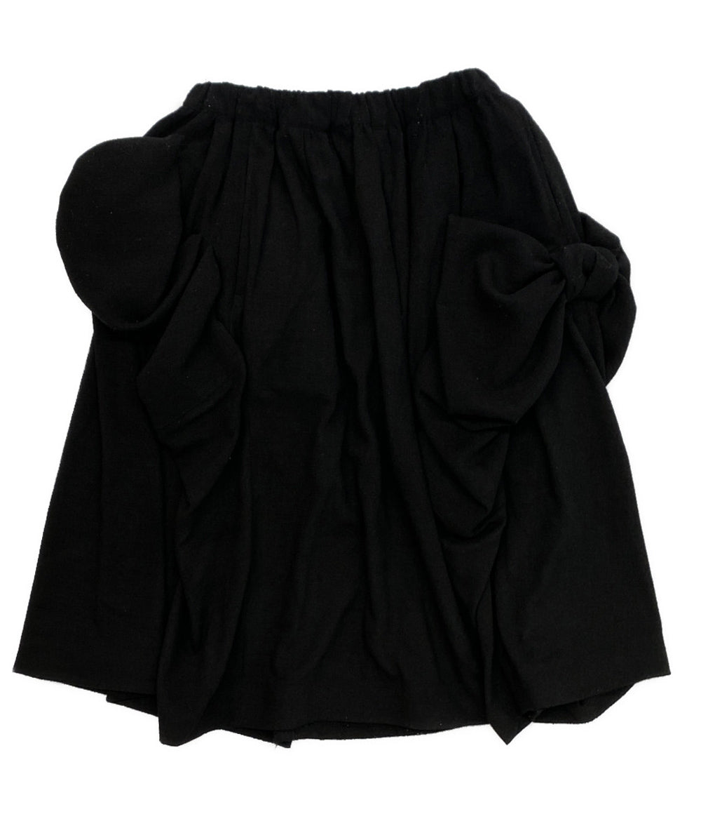 COMME des GARCONS COMME des GARCONS リボンデザインポリエステルスカート 25AW レディース SIZE S コムデギャルソン コムデギャルソン
