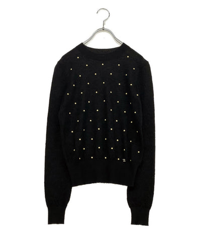 CHANEL ココマーク カシミヤ混ニット レディース SIZE 34 シャネル