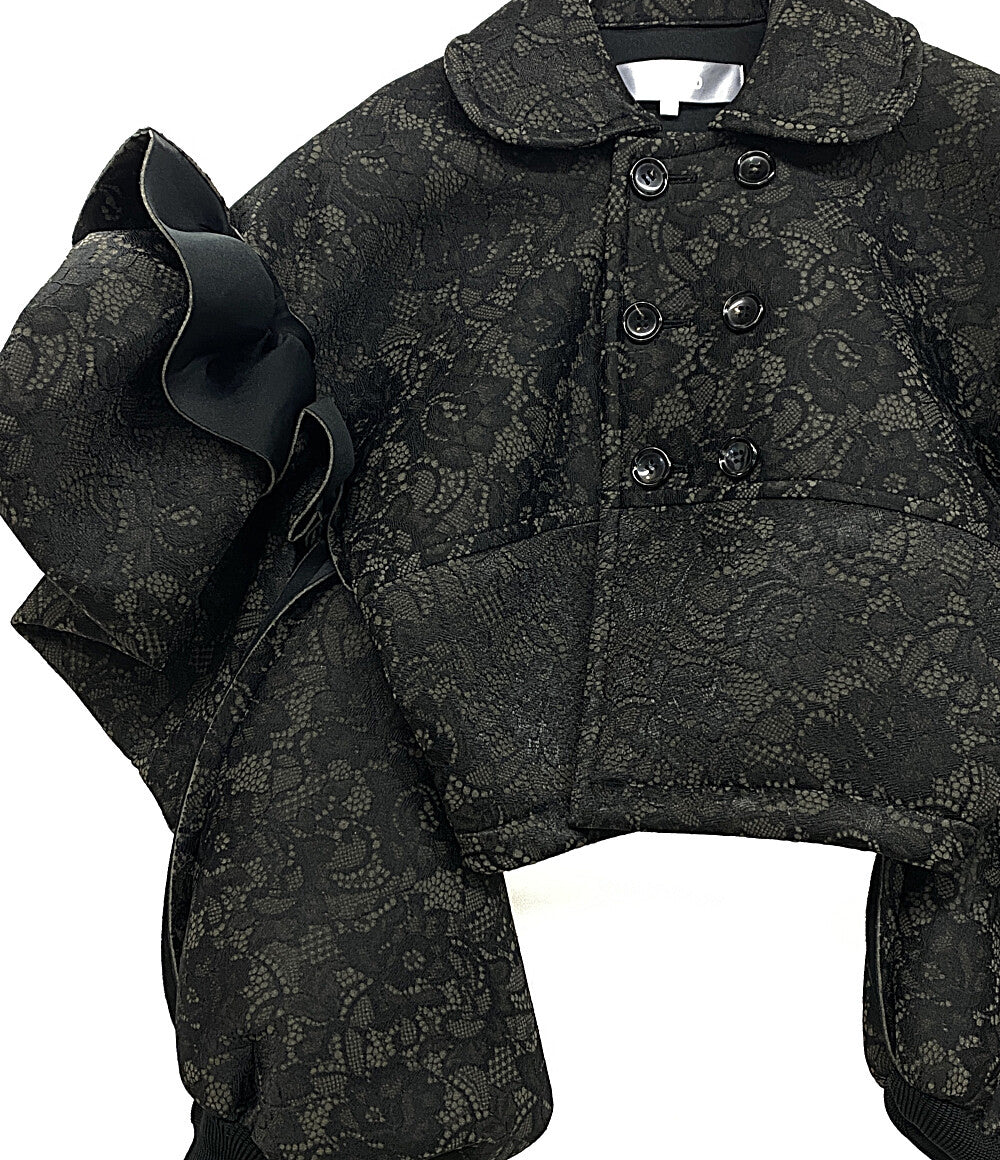 美品 tao タオ 花レースショルダーフリルジャケット 25AW TP-J013 レディース SIZE S