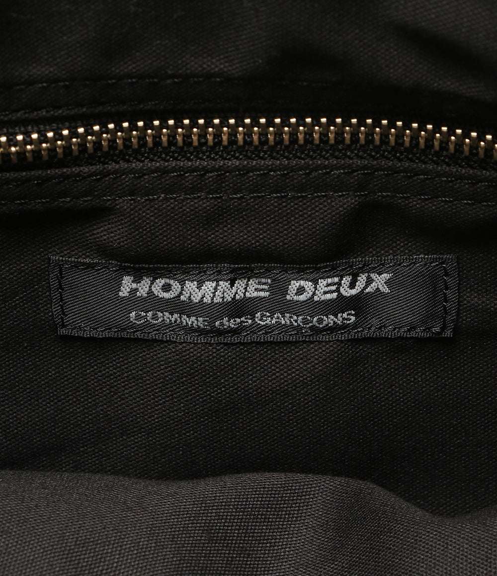 美品 COMME des GARCONS HOMME DEUX コムデギャルソン オムドゥ フェイクレザースモールトート 25SS DO-K202 メンズ