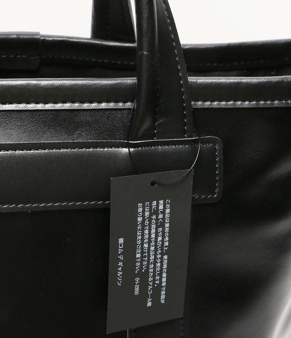 美品 COMME des GARCONS HOMME DEUX コムデギャルソン オムドゥ フェイクレザースモールトート 25SS DO-K202 メンズ