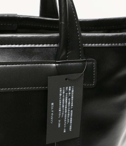 美品 COMME des GARCONS HOMME DEUX コムデギャルソン オムドゥ フェイクレザースモールトート 25SS DO-K202 メンズ
