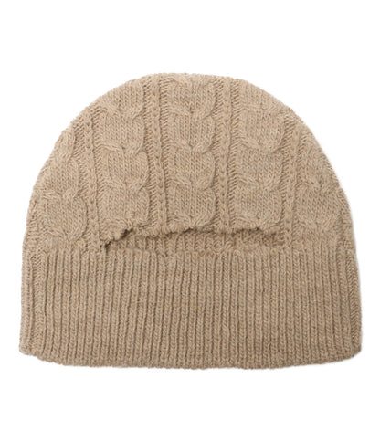 美品 MM6 ロゴプリントローゲージニットキャップ S62TB0001 S18385 レディース SIZE S エムエムシックス