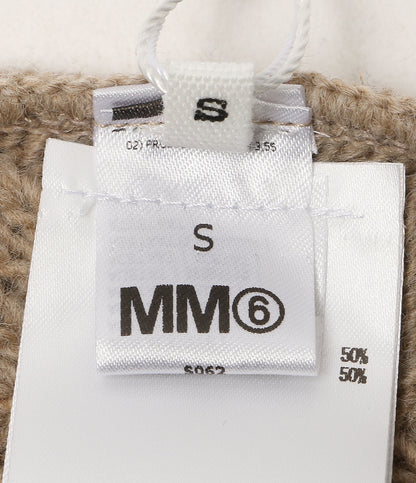 美品 MM6 ロゴプリントローゲージニットキャップ S62TB0001 S18385 レディース SIZE S エムエムシックス