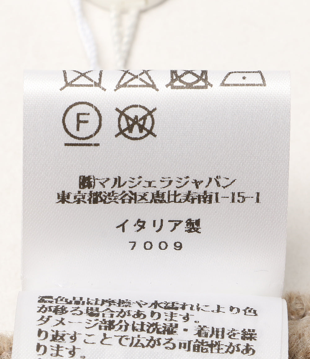 美品 MM6 ロゴプリントローゲージニットキャップ S62TB0001 S18385 レディース SIZE S エムエムシックス