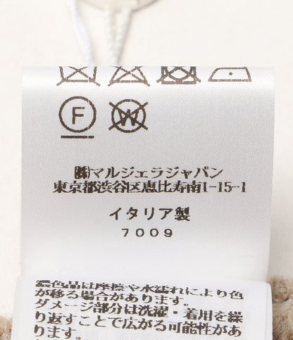 美品 MM6 ロゴプリントローゲージニットキャップ S62TB0001 S18385 レディース SIZE S エムエムシックス