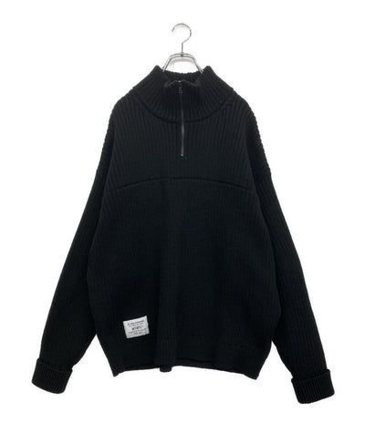 WTAPS ニット SUB SWEATER POLY ハーフジップ 24AW 242MADT-KNM03 メンズ SIZE 4 ダブルタップス