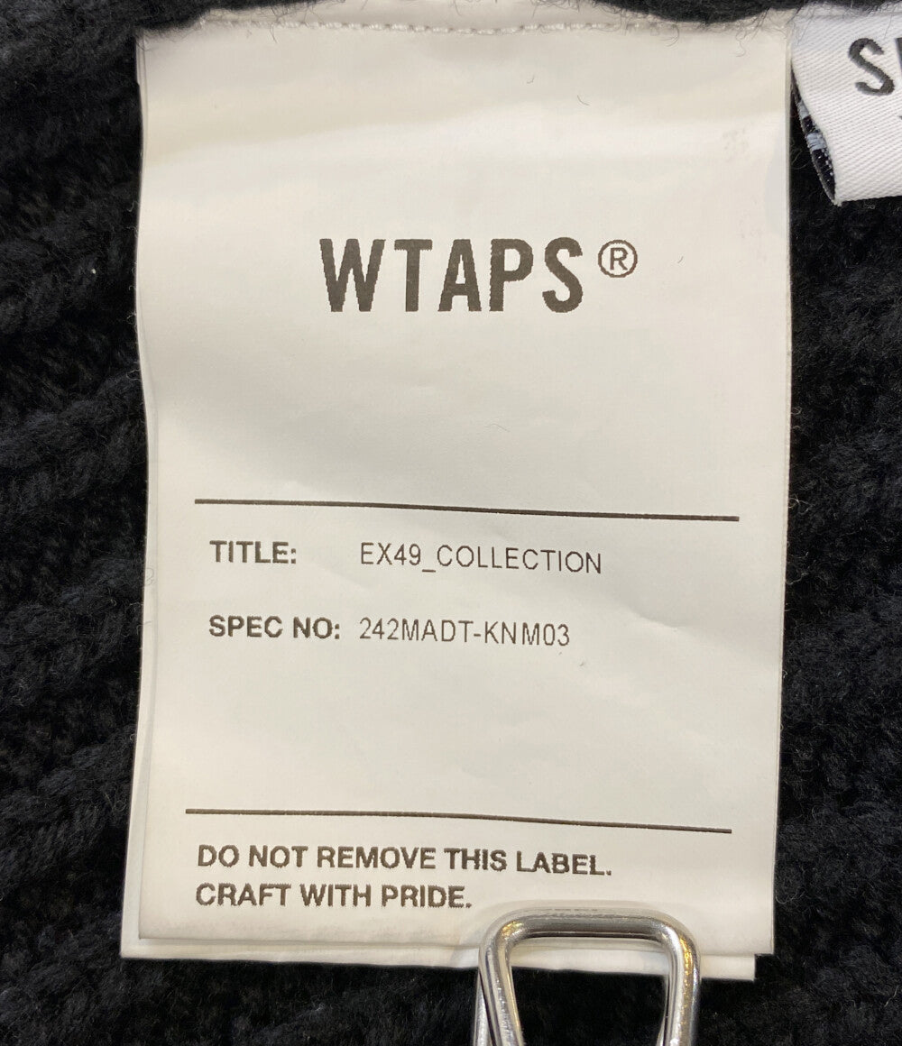 WTAPS ニット SUB SWEATER POLY ハーフジップ 24AW 242MADT-KNM03 メンズ SIZE 4 ダブルタップス