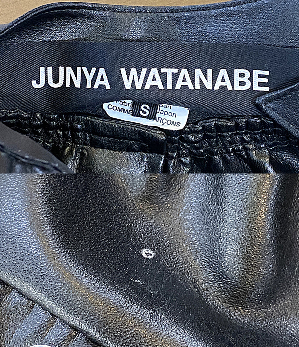 JUNYA WATANABE フェイクレザー再構築ライダースジャケット 22AW JJ-J037 レディース SIZE S ジュンヤワタナベ