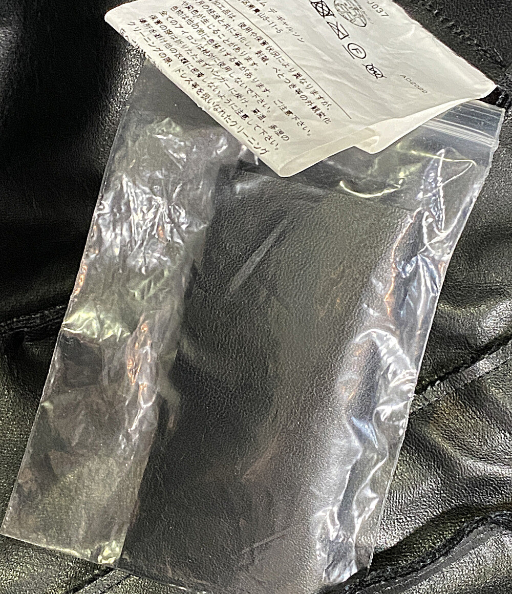 JUNYA WATANABE フェイクレザー再構築ライダースジャケット 22AW JJ-J037 レディース SIZE S ジュンヤワタナベ