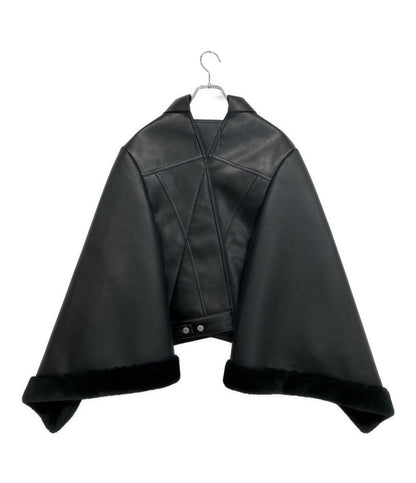 JUNYA WATANABE×LEVI'S リーバイス フェイクレザームートンポンチョ 25AW JP-J201 レディース SIZE S ジュンヤワタナベ