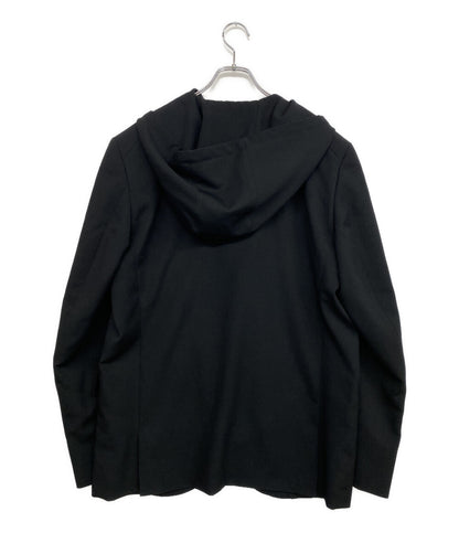 BLACK COMME des GARCONS テーラードジャケット ウールギャバジンフードジャケット 25AW 1P-J007 メンズ SIZE XXL ブラックコムデギャルソン