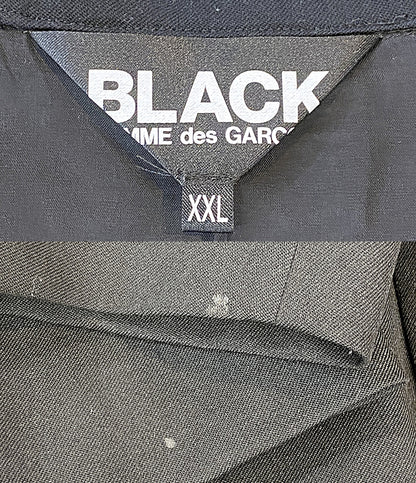 BLACK COMME des GARCONS テーラードジャケット ウールギャバジンフードジャケット 25AW 1P-J007 メンズ SIZE XXL ブラックコムデギャルソン