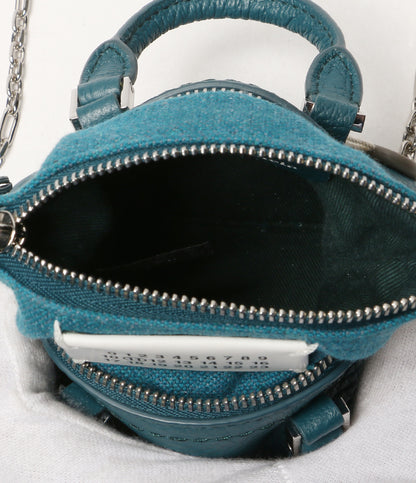 美品 Maison Margiela ショルダーバッグ 5AC CLASSIQUE BABY BLUE レディース メゾンマルジェラ