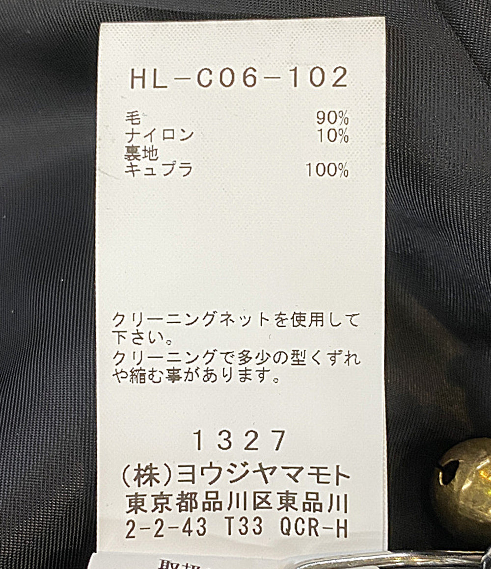 YOHJI YAMAMOTO POUR HOMME コート AIRY MOSSER SNAP BUTTON LONG COAT 25AW HL-C06-102 メンズ SIZE 1 ヨウジヤマモトプールオム