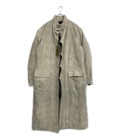 YOHJI YAMAMOTO POUR HOMME コート LOOK12 リネンベルベットライナーコート 25AW HL-J12-816 メンズ SIZE 3 ヨウジヤマモトプールオム