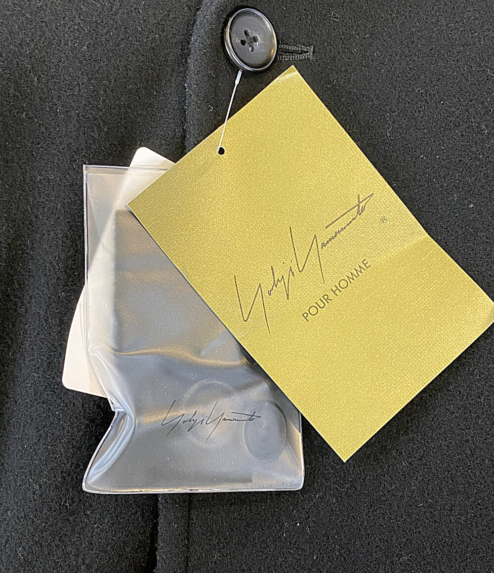 YOHJI YAMAMOTO POUR HOMME コート AIRY MOSSER SHAWL COLLAR COAT 25AW HM-C06-102 メンズ SIZE 3 ヨウジヤマモトプールオム