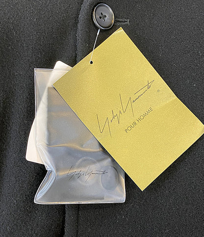 YOHJI YAMAMOTO POUR HOMME コート AIRY MOSSER SHAWL COLLAR COAT 25AW HM-C06-102 メンズ SIZE 3 ヨウジヤマモトプールオム