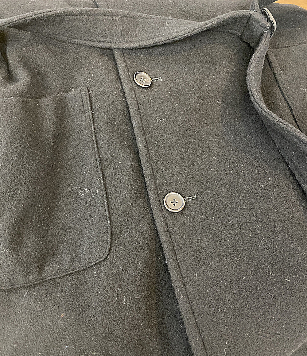 YOHJI YAMAMOTO POUR HOMME コート AIRY MOSSER SHAWL COLLAR COAT 25AW HM-C06-102 メンズ SIZE 3 ヨウジヤマモトプールオム