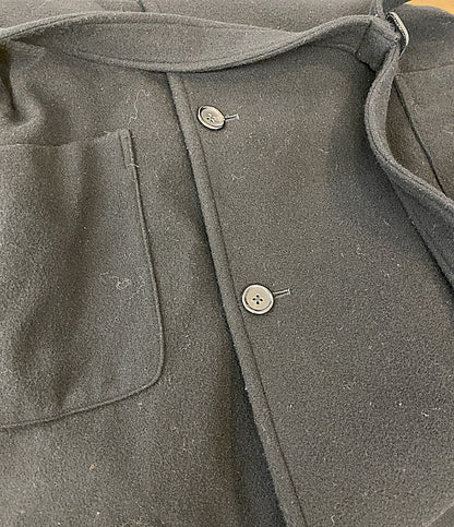 YOHJI YAMAMOTO POUR HOMME コート AIRY MOSSER SHAWL COLLAR COAT 25AW HM-C06-102 メンズ SIZE 3 ヨウジヤマモトプールオム