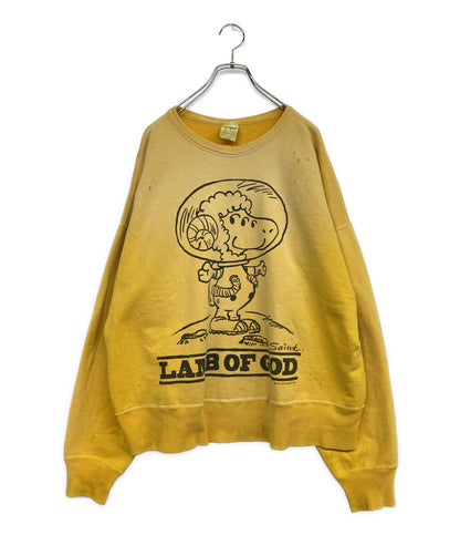 SAINT MICHAEL スウェット CRW SWEAT LMB OF GD YELLOW メンズ SIZE XL セントマイケル
