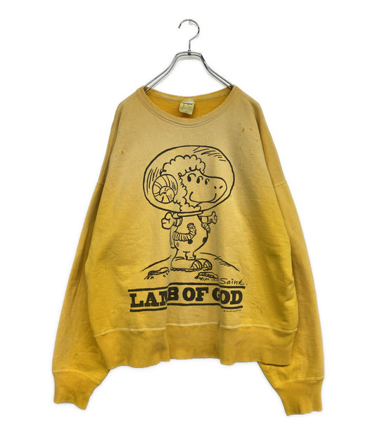 SAINT MICHAEL スウェット CRW SWEAT LMB OF GD YELLOW メンズ SIZE XL セントマイケル