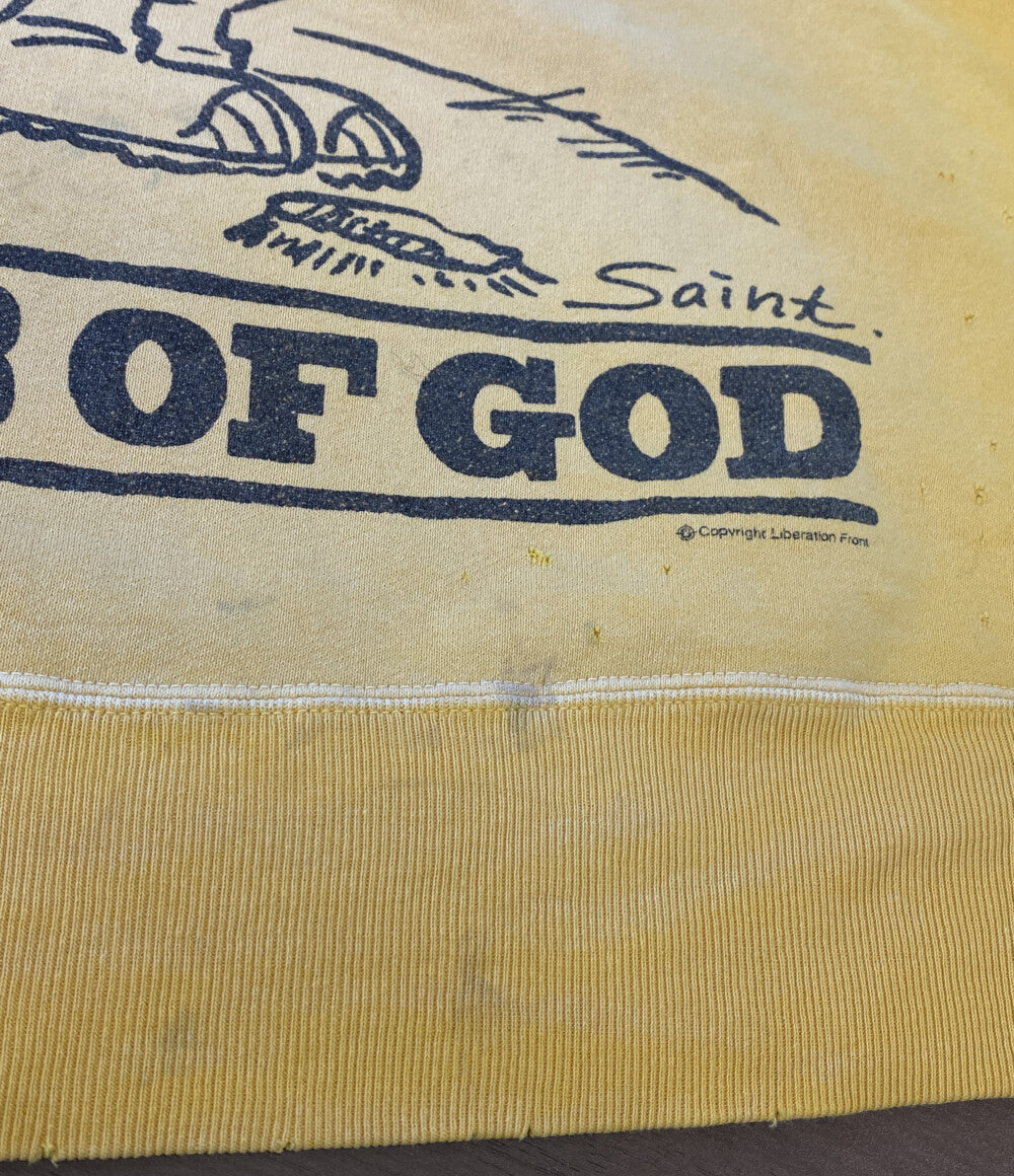 SAINT MICHAEL スウェット CRW SWEAT LMB OF GD YELLOW メンズ SIZE XL セントマイケル