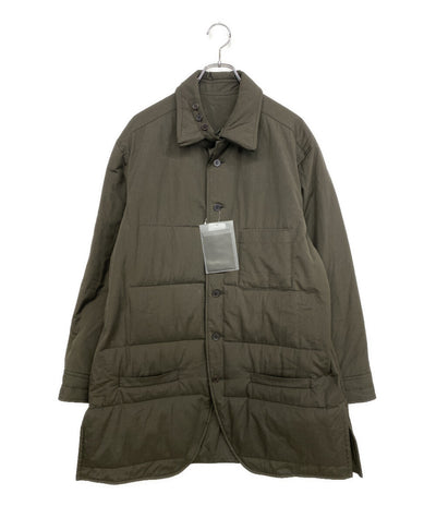 YOHJI YAMAMOTO POUR HOMME コート GRAY BROAD GUSSET COLLAR PADDED BLOUSE 25AW HL-B19-027 メンズ SIZE 3 ヨウジヤマモトプールオム