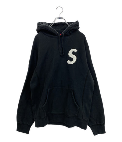 Supreme パーカー キルトレザーS logo Parka メンズ SIZE L シュプリーム