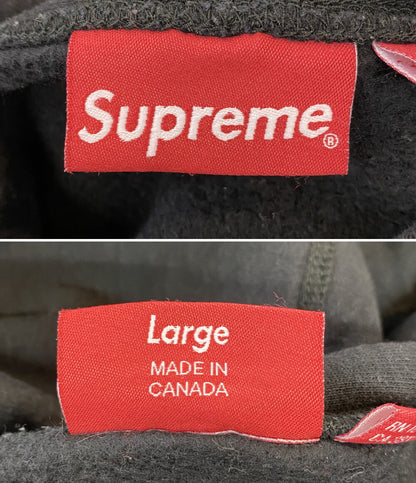 Supreme パーカー キルトレザーS logo Parka メンズ SIZE L シュプリーム